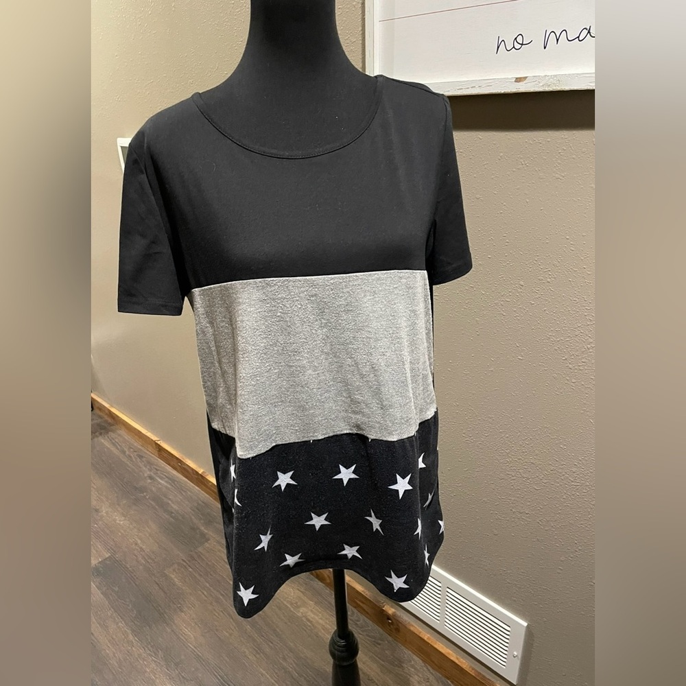 Colorblock Short Sleeve Tee-L